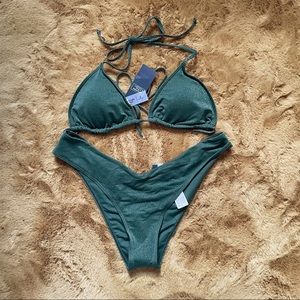 Abercrombie and Fitch Two Piece Sparkly Bathing Suit